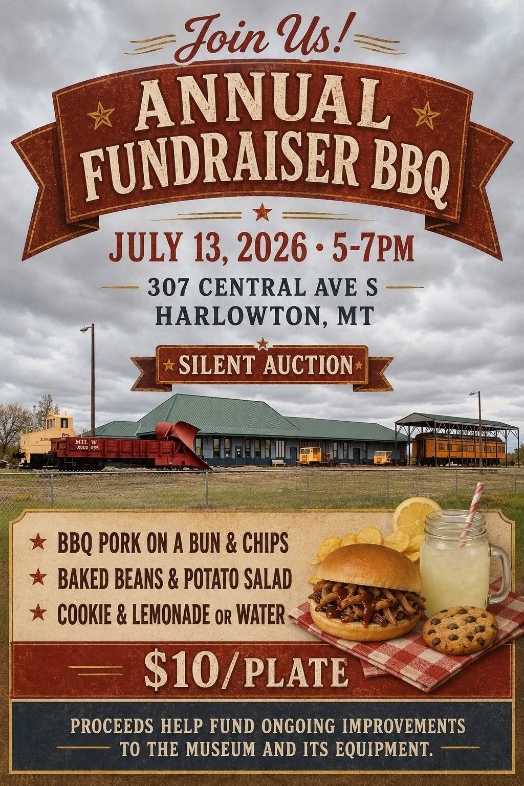 Harlowton depot fundraiser